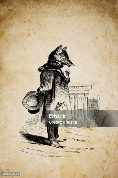 Humanized Fox Humanized Animals Illustrations Fox Stock Illustration - Download Image ...