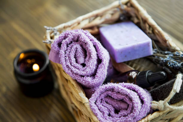 istock Spa setting with natural skincare products 1194866964