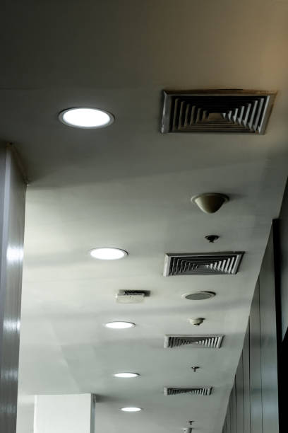 istock Industrial air duct equipment inside the building 1194868868