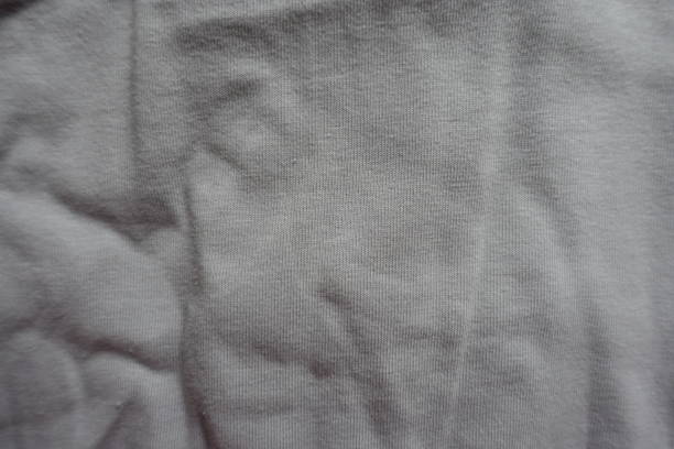 istock Pale grey jammed cotton fabric from above 1194871049