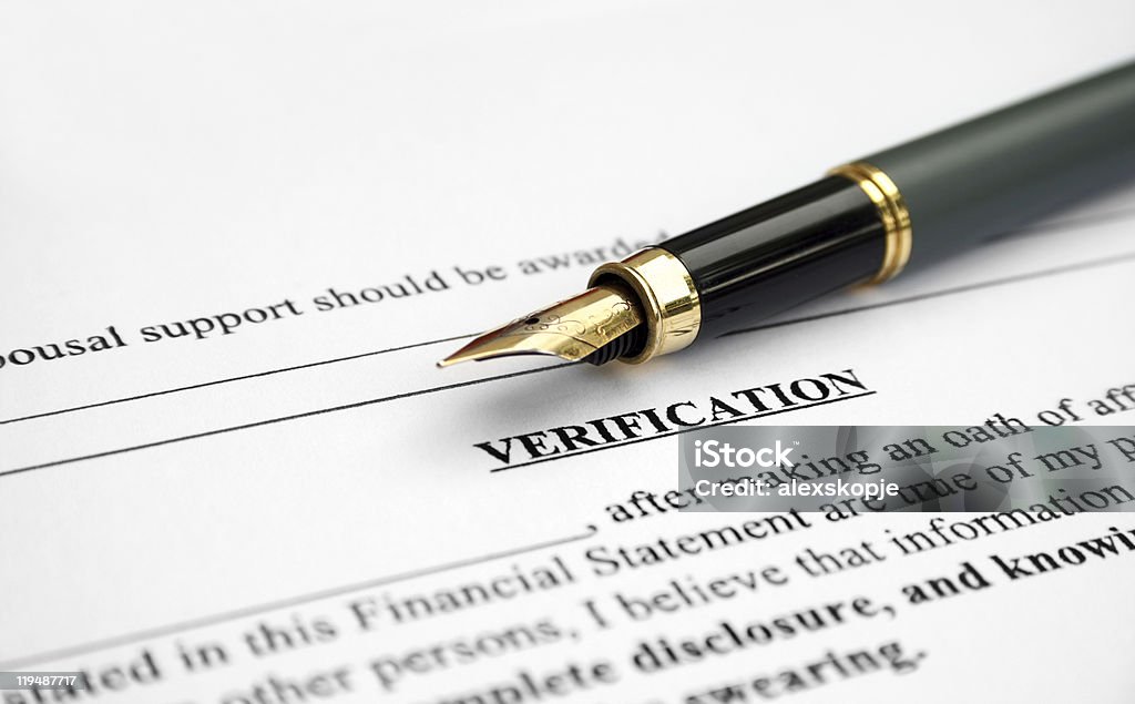 Lettera di verifica - Foto stock royalty-free di Accordo d'intesa