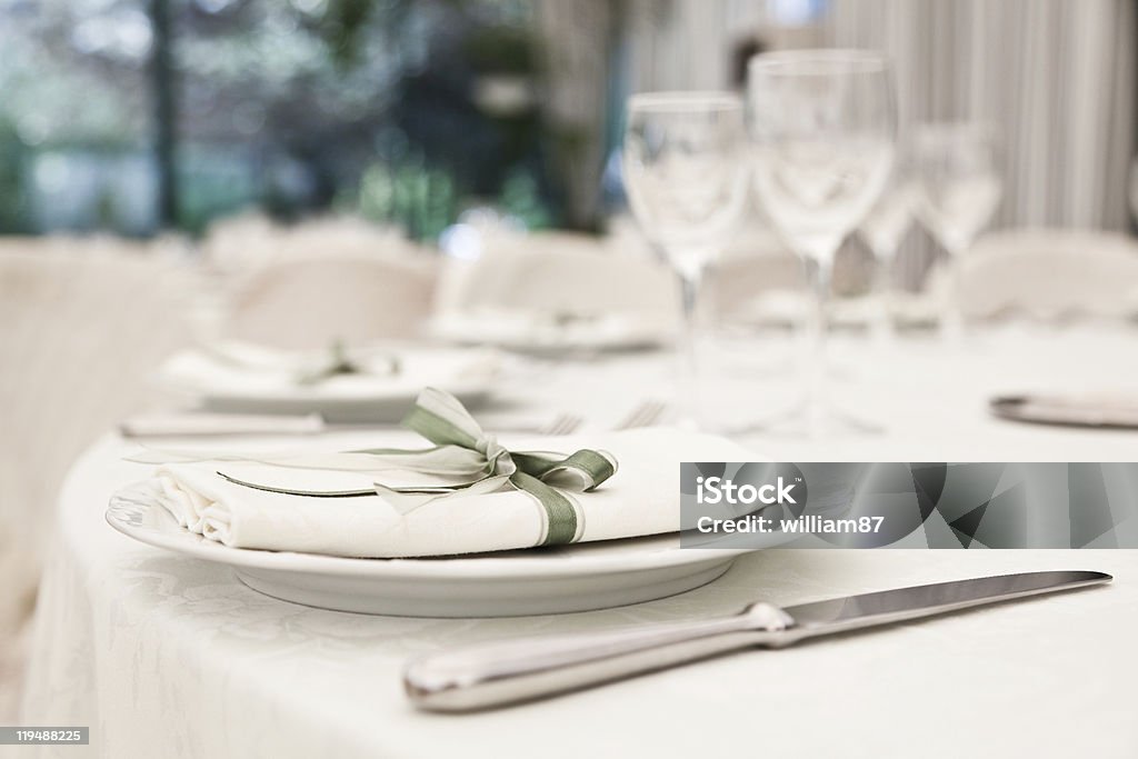 Elegante Decoração de mesa em um restaurante - Royalty-free Almoço Foto de stock