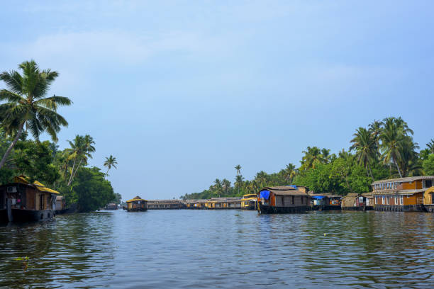 istock River view and boat in Kerala's Backwaters, India. 1194883795