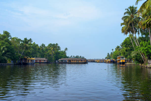 istock River view and boat in Kerala's Backwaters, India. 1194883853