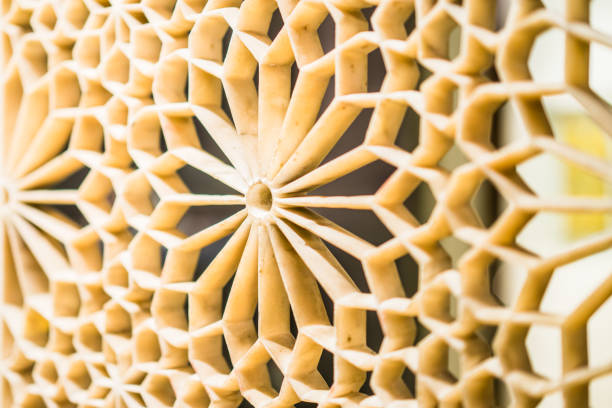 istock The ornamental wooden rack 1194886355