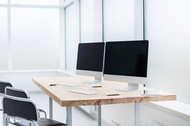 istock workplace business team in an empty office. 1194888838
