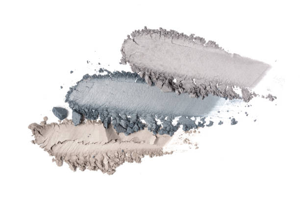 istock Brush stroke of crushed gray eye shadow 1194890232