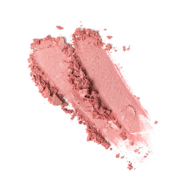 istock Brush stroke of crushed bright pink eye shadow 1194890234