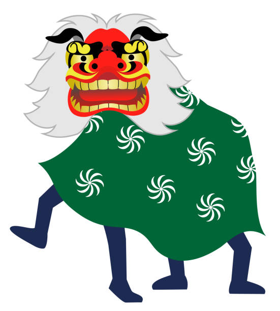 Japanese Lion Stock Clipart Royalty Free Freeimages