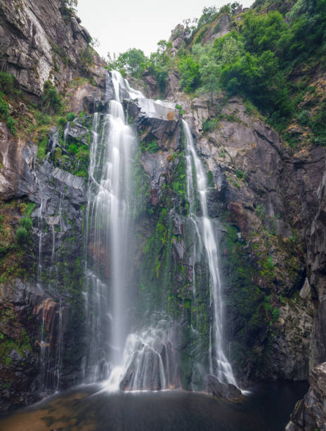 istock Front view of the Toxa waterfall 1194893181