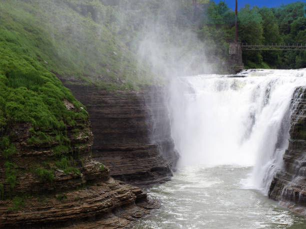 istock Upper falls in Letchworth State Park, Upstate NY, USA 1194893381