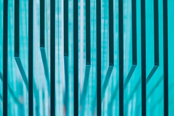 Various types of glass panels stacked on shelves