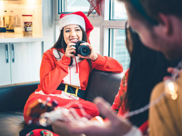 istock Millennial Christmas party 1194902582