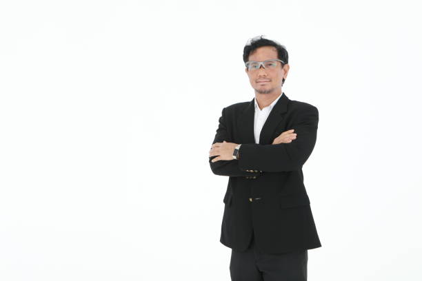 istock Businessman lawyer for motorized isolated white background 1194902660