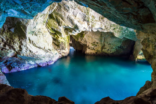 istock Karst cave in the limestone mountain 1194903091
