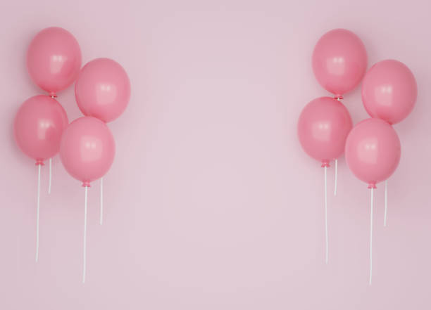istock Frame 3DCG with cute balloons floating 1194905135