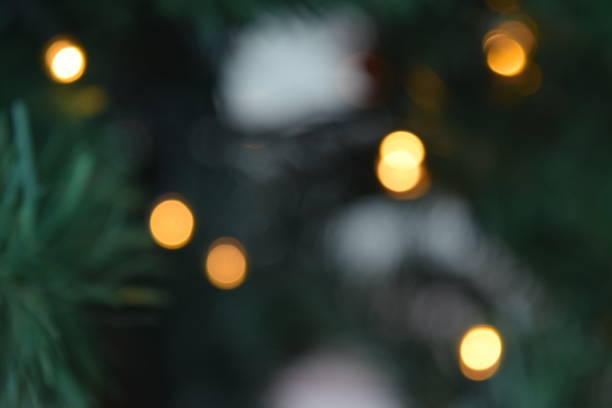 istock Lights and garlands decorating the Christmas tree 1194906338