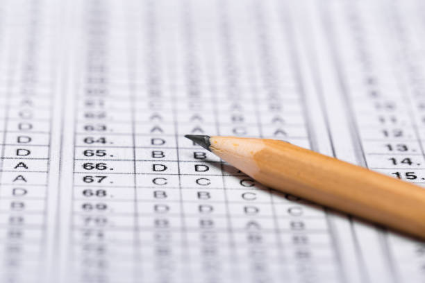 istock Fill in the answer sheet in the exam with a pencil 1194908107