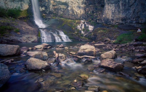 istock flowing move water in the rocks 1194908551