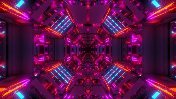 istock futuristic sci-fi tunnel corridor woth cool reflections and endless glowing lights 3d illustration background wallpaper 1194909790