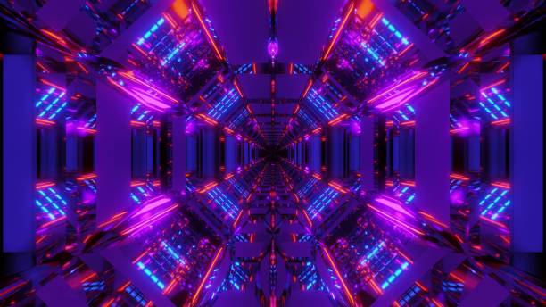 istock futuristic sci-fi tunnel corridor woth cool reflections and endless glowing lights 3d illustration background wallpaper 1194910342