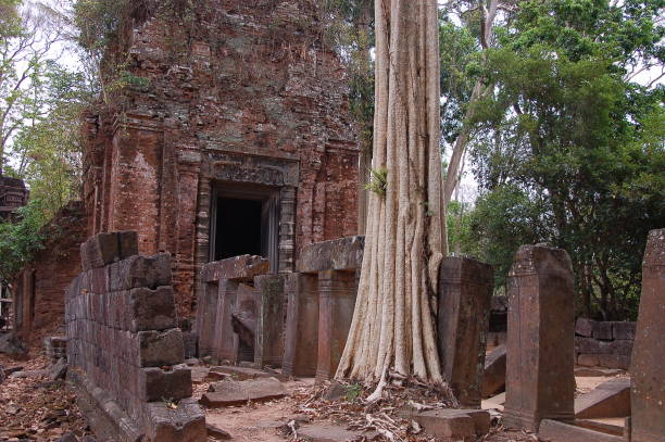 View of Koh Ker complex, Cambodia