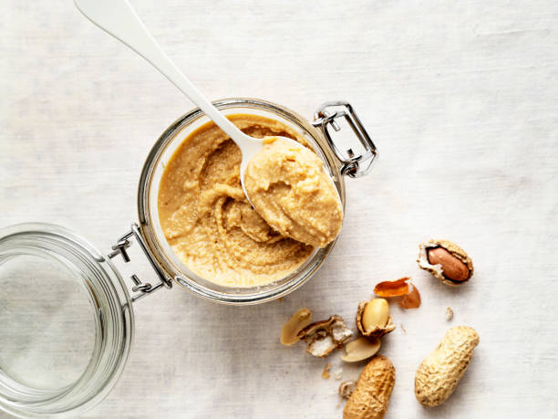 peanut butter,peanut,Jar of peanut butter