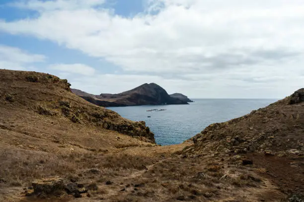 beautiful landscape of Ponta de Sao Lourenco and Atlantic Ocean, Madeira.