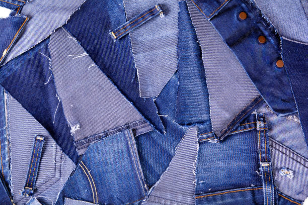 istock texture from scraps of denim with the toning 1194915900