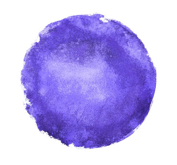istock Watercolor circle on white as background 1194917771