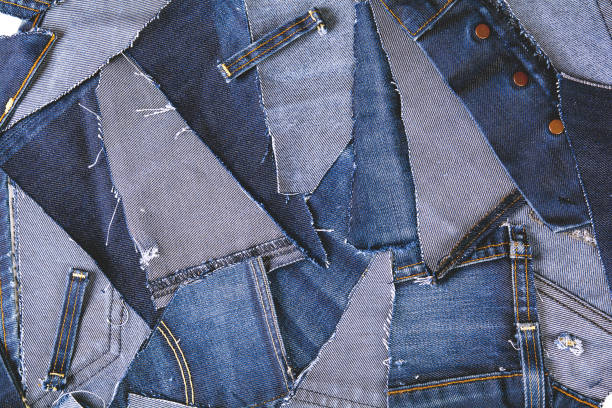 istock texture from scraps of denim with the toning 1194919210