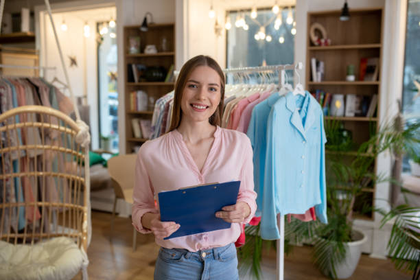 istock Young girl designer is in her office. 1194922892