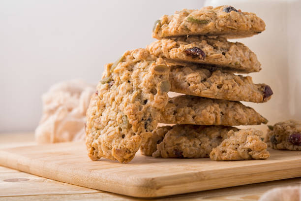 istock oatmeal cookies on a wooden table 1194923875
