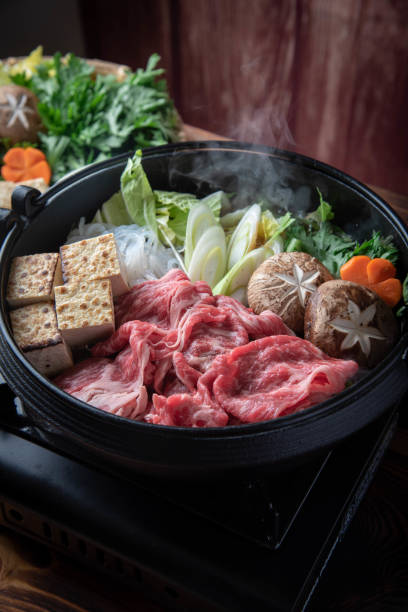 istock Sukiyaki, japanese famous beef hot pot 1194924117