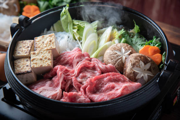istock Sukiyaki, japanese famous beef hot pot 1194924138