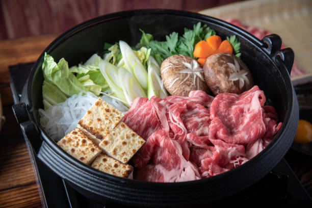 istock Sukiyaki, japanese famous beef hot pot 1194924153