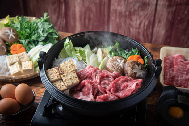 istock Sukiyaki, japanese famous beef hot pot 1194924158