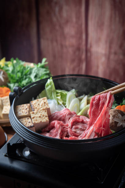 istock Sukiyaki, japanese famous beef hot pot 1194924242