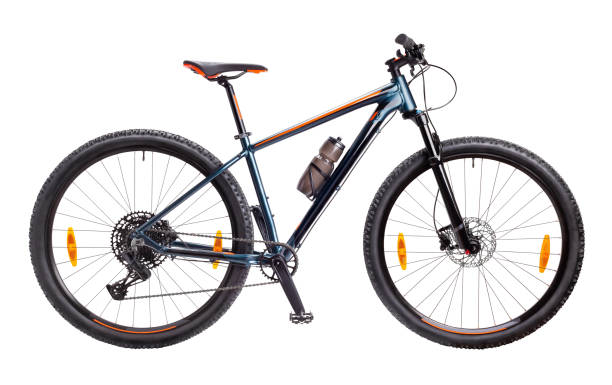 bicicleta de montaña hardtail - neumático and foto de estudio and nadie fotografías e imágenes de stock