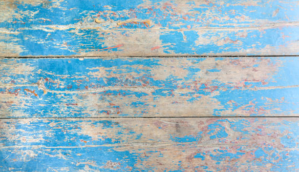 istock Old vintage blue and beige painted wooden planks. Rustic background texture. 1194932287