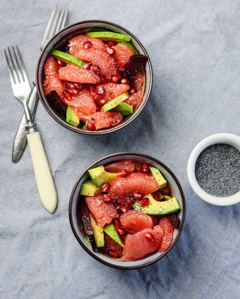 istock Salad with grapefruit, avocado, beets and pomegranate. 1194932298