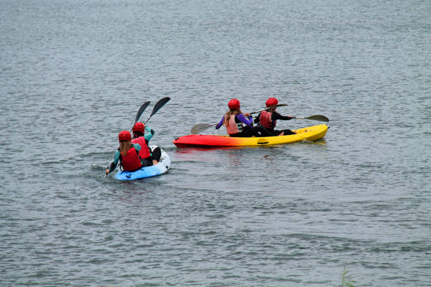 istock Kayak Paddle Canoe Boats. 1194934169