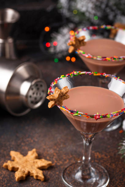 istock Sugar cookie martini with sprinkles rim 1194936471