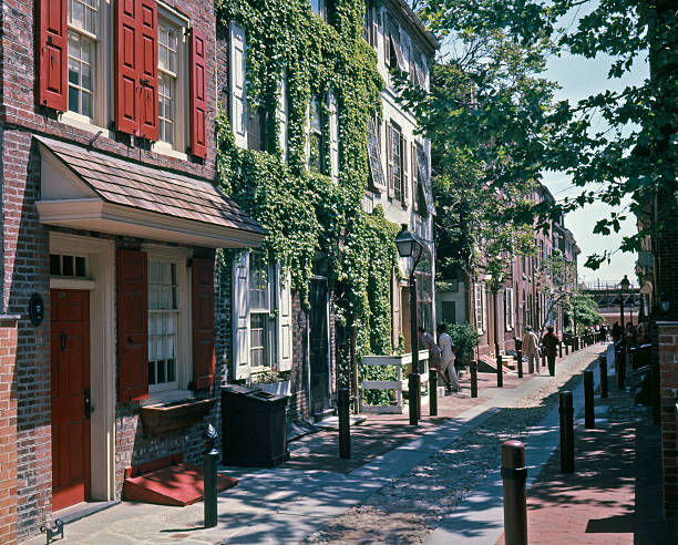 Elfreths Alley Philadelphia stock photo