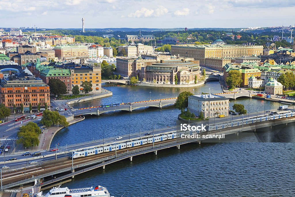 空から見た風景 Stockholm ,Sweden - カラー画像のロイヤリティフリーストックフォト