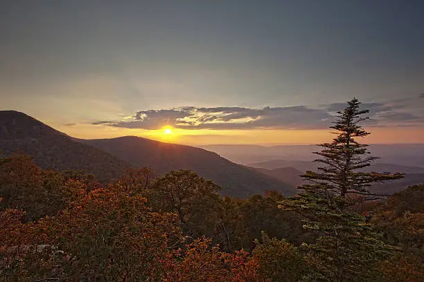 Photo of Sunset on Skyline Drive