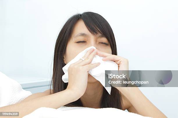 Sneeze Girl Stock Photo - Download Image Now - Adult, Adults Only, Beauty