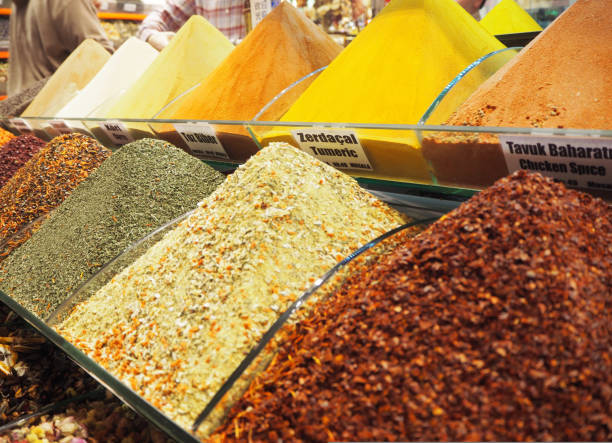 istock Curry and spices in Egyptian bazaar in Istanbul 1194944226