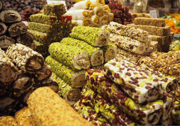 istock Turkish delights and loukums in Egyptian Bazaar in Istanbul 1194944588