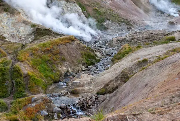 Photo of valley of geysers